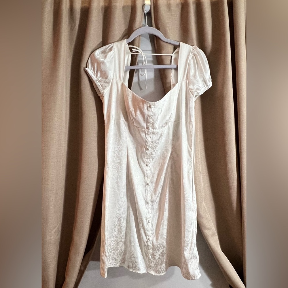 PRINCESS POLLY white floral print dress